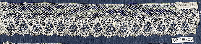 Piece, Bobbin lace, British, Northamptonshire 