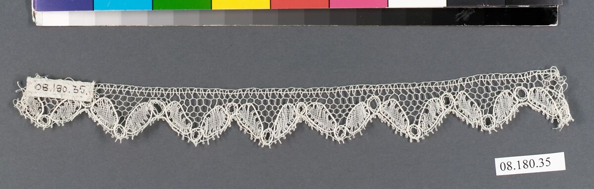 Fragment, Bobbin lace, British, Northamptonshire