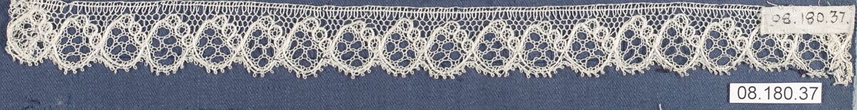 Fragment, Bobbin lace, British, Northamptonshire