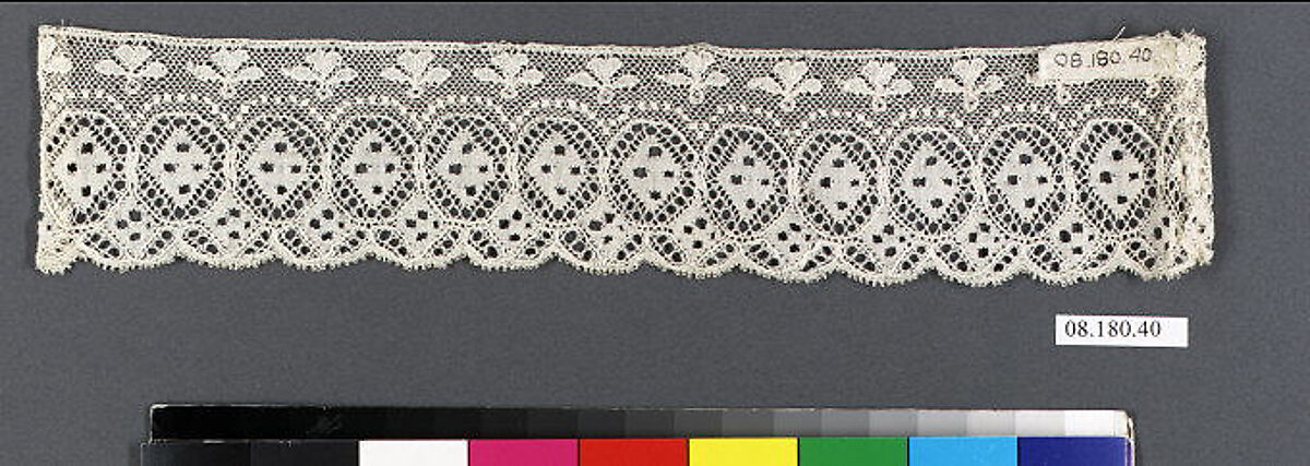 Piece, Bobbin lace, British, Northamptonshire 