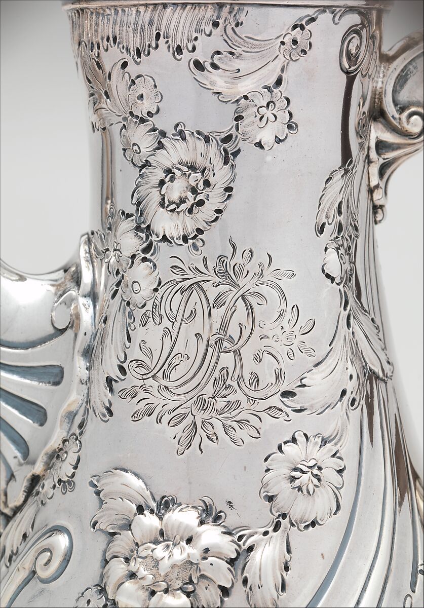 Coffeepot, Robert Peaston (British, active 1756–66), Silver, British