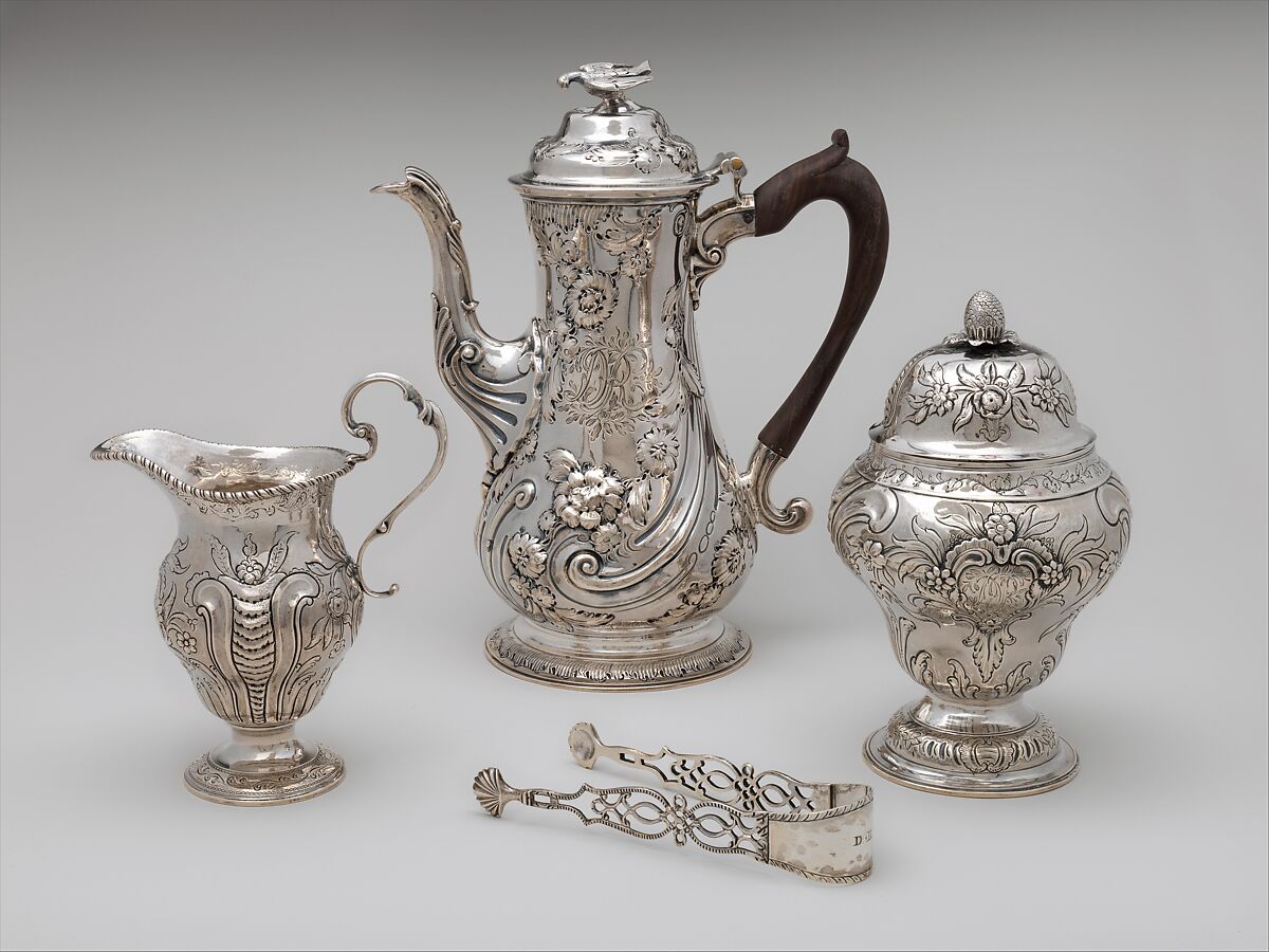 Coffeepot, Robert Peaston (British, active 1756–66), Silver, British