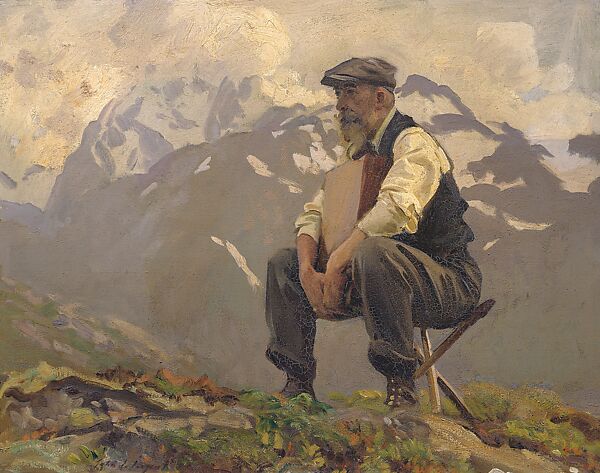 Reconnoitering (Ambrogio Raffele), John Singer Sargent (American, Florence 1856–1925 London), Oil on canvas, American 