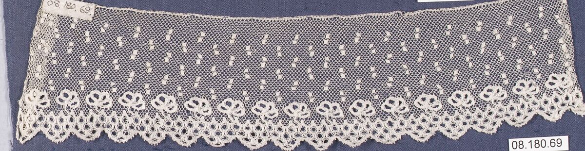 Fragment, Bobbin lace, British, Essex