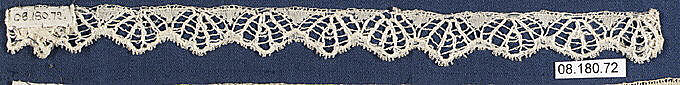 Fragment, Bobbin lace, British, Essex 