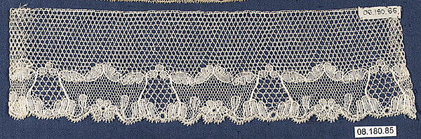 Fragment, Bobbin lace, British, Chinnor, Oxfordshire 