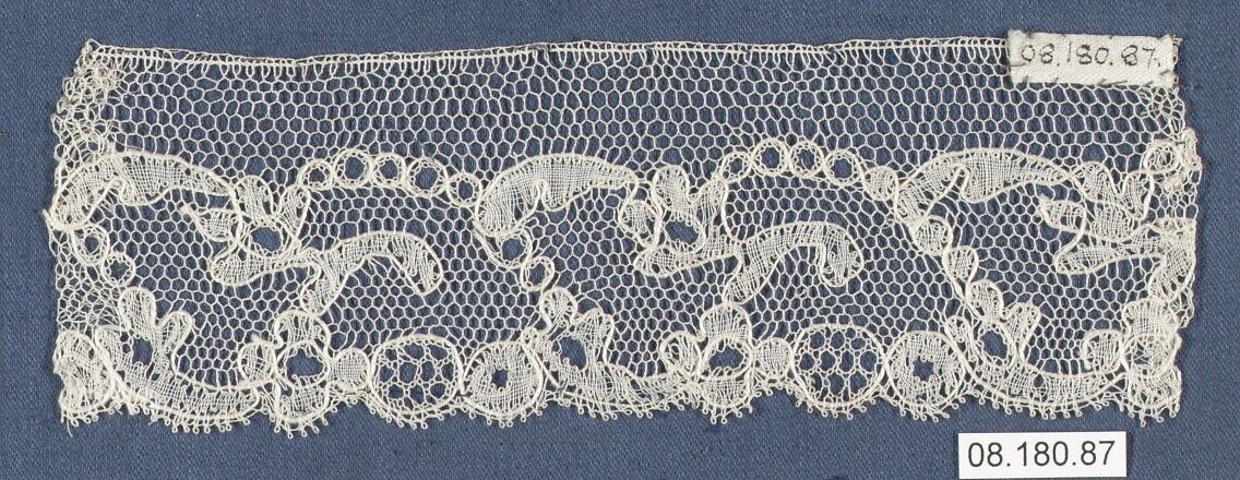 Fragment, Bobbin lace, British, Chinnor, Oxfordshire