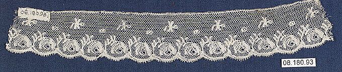 Fragment, Bobbin lace, British, Essex 