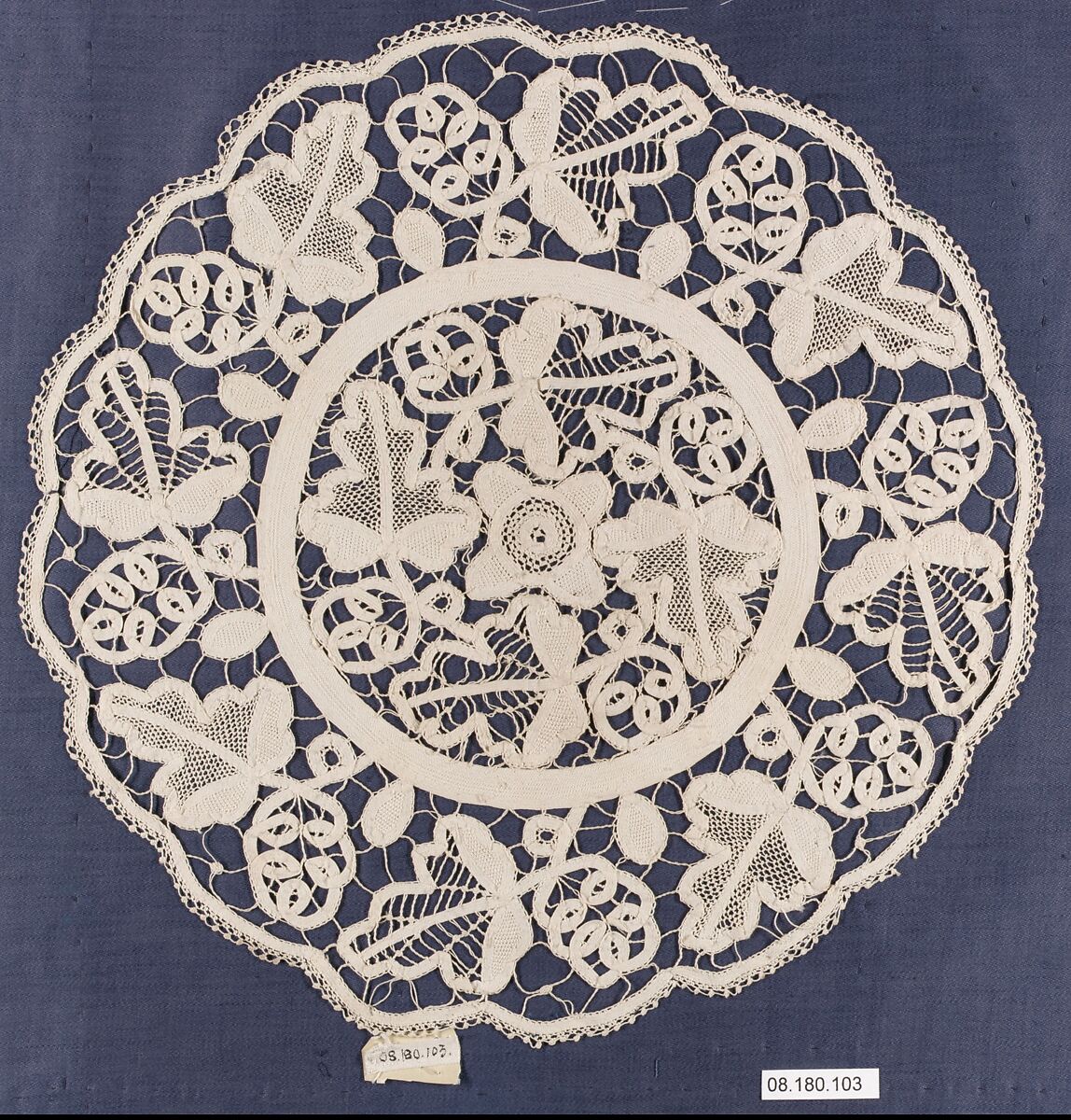 Mat, Machine made lace, British