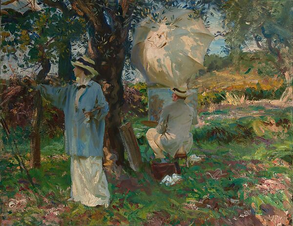 The Sketchers, John Singer Sargent (American, Florence 1856–1925 London), Oil on canvas, American 