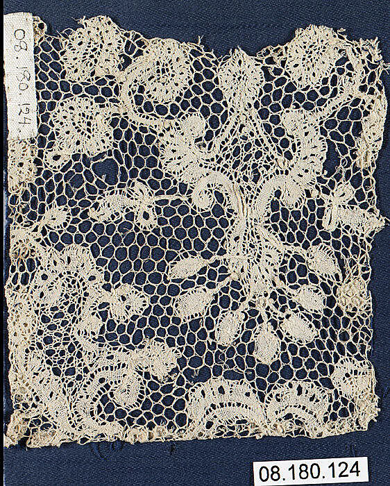 Fragment, Bobbin lace, Flemish 