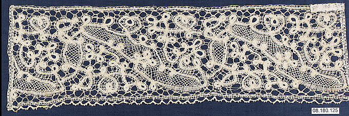 Fragment, Bobbin lace, Flemish 