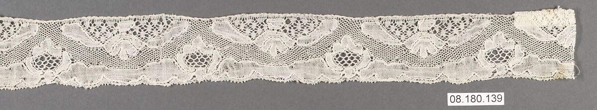 Fragment, Bobbin lace, Flemish, Mechlin