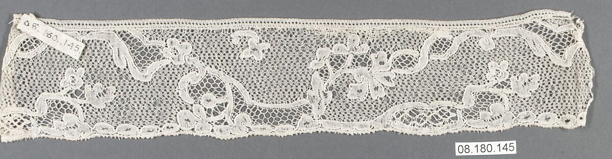 Piece, Bobbin lace, Flemish, Mechlin