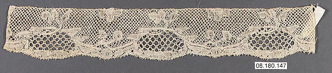 Fragment, Bobbin lace, Flemish, Brabant 