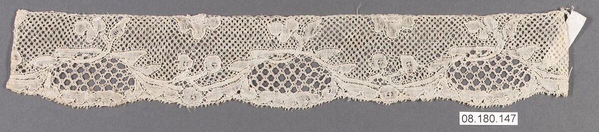Fragment, Bobbin lace, Flemish, Brabant