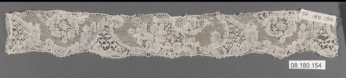 Piece, Bobbin lace, Flemish, Mechlin