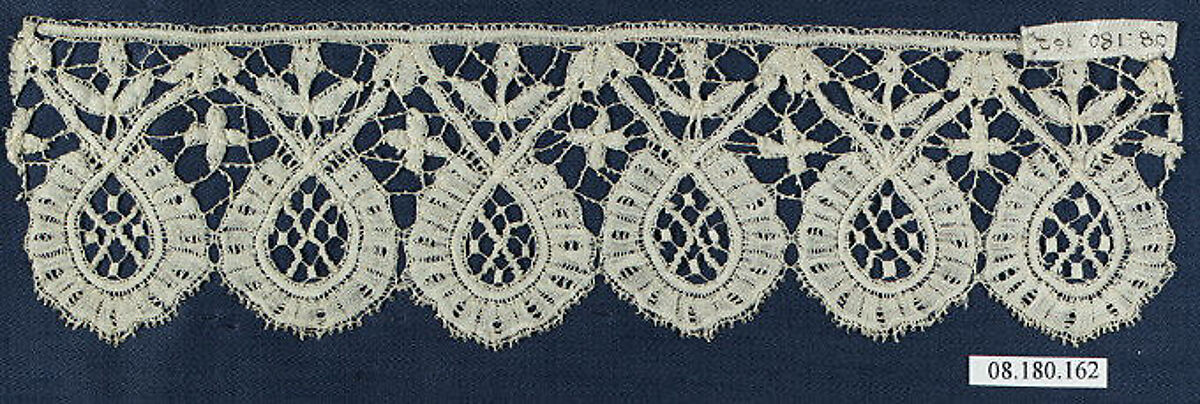 Fragment, Bobbin lace, Flemish 