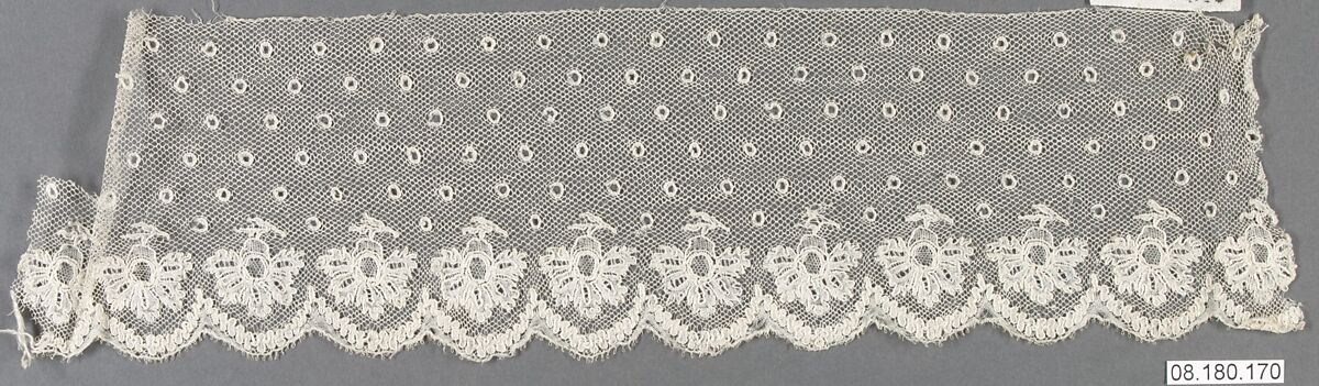 Fragment, Bobbin lace, Flemish 