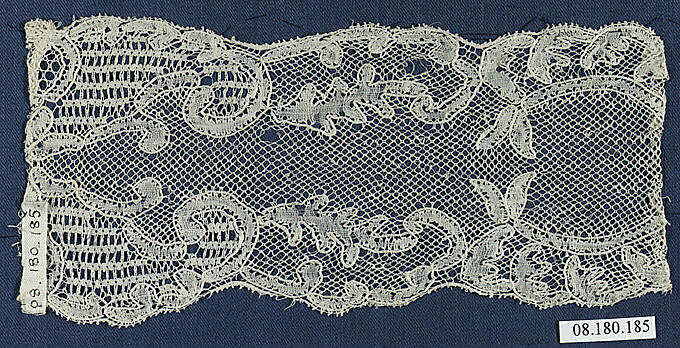 Fragment, Bobbin lace, Flemish 