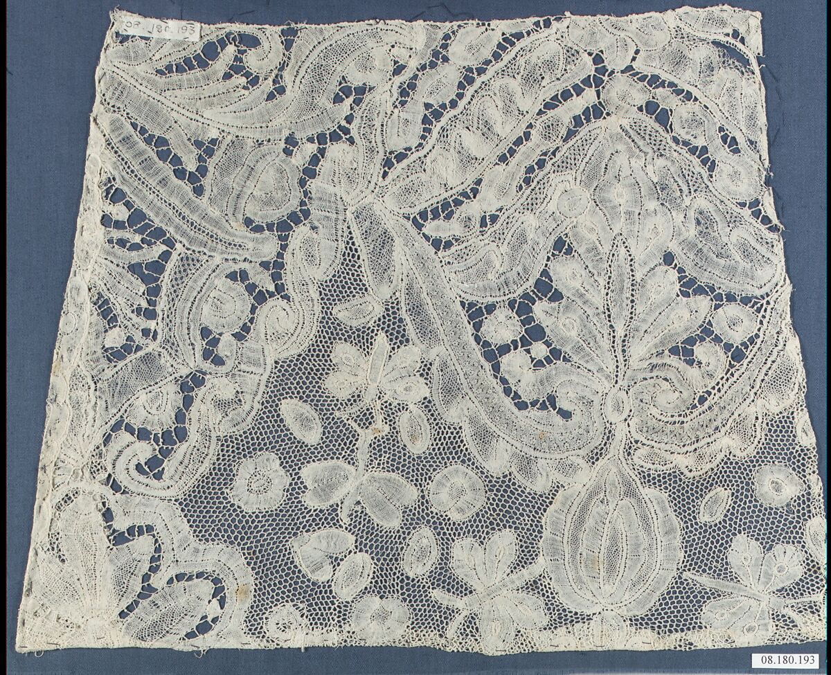 Piece, Bobbin lace, point d'Angleterre, Flemish