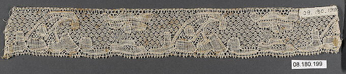 Fragment, Bobbin lace, Flemish 