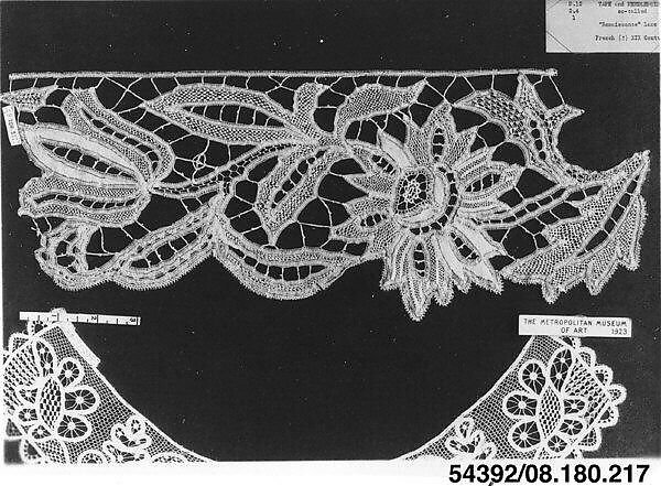 Fragment, Bobbin lace, French