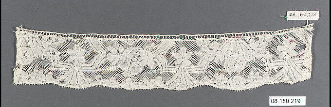 Fragment, Bobbin lace, French 
