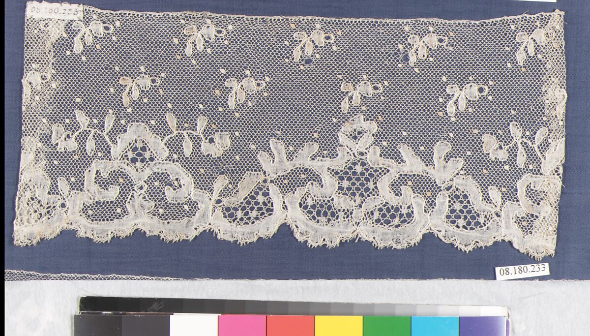 Piece, Bobbin lace, French, Arras