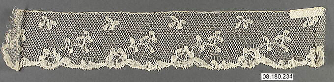 Piece, Bobbin lace, French, Le Puy 