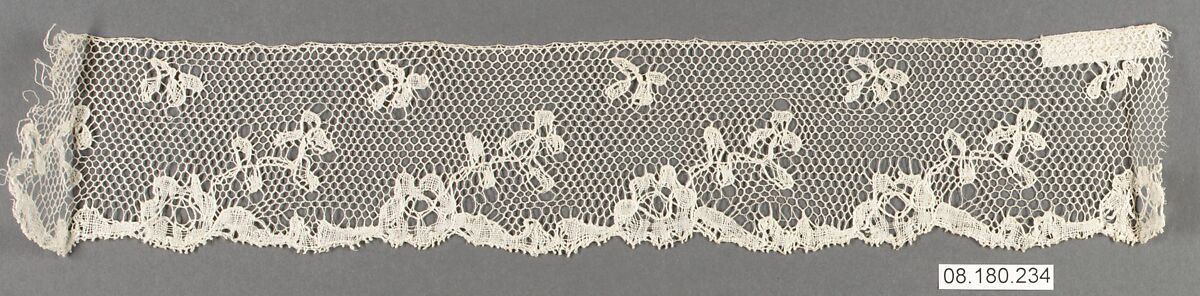 Piece, Bobbin lace, French, Le Puy