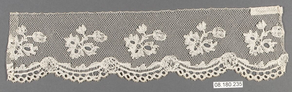 Piece, Bobbin lace, French, Le Puy