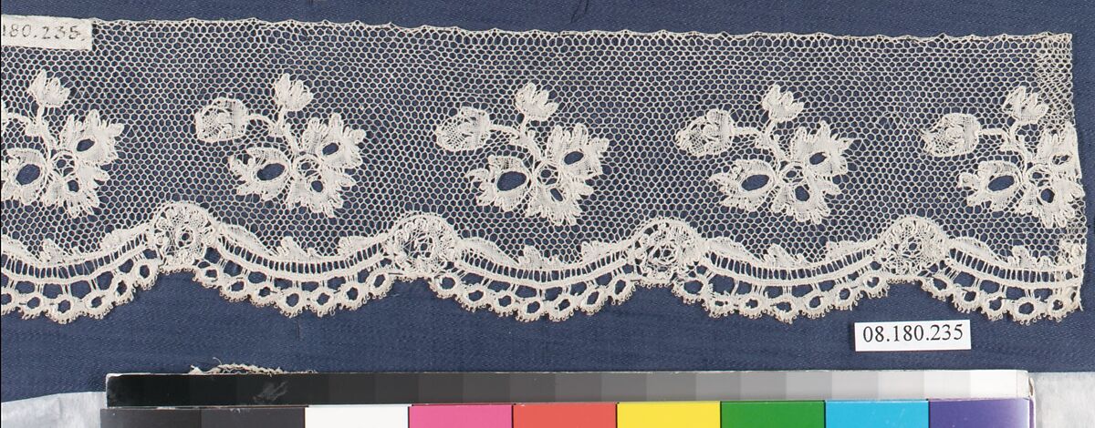 Piece, Bobbin lace, French, Le Puy