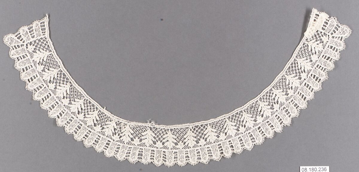 Collar, Bobbin lace, French, Le Puy 