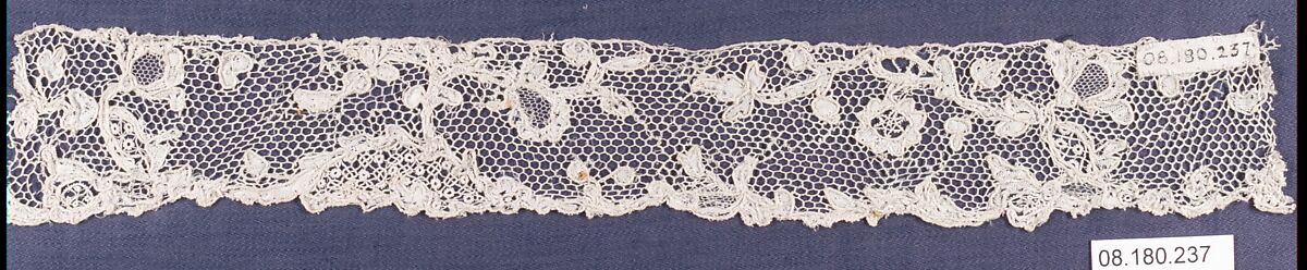 Fragment, Needle lace, point d'Argentan, French