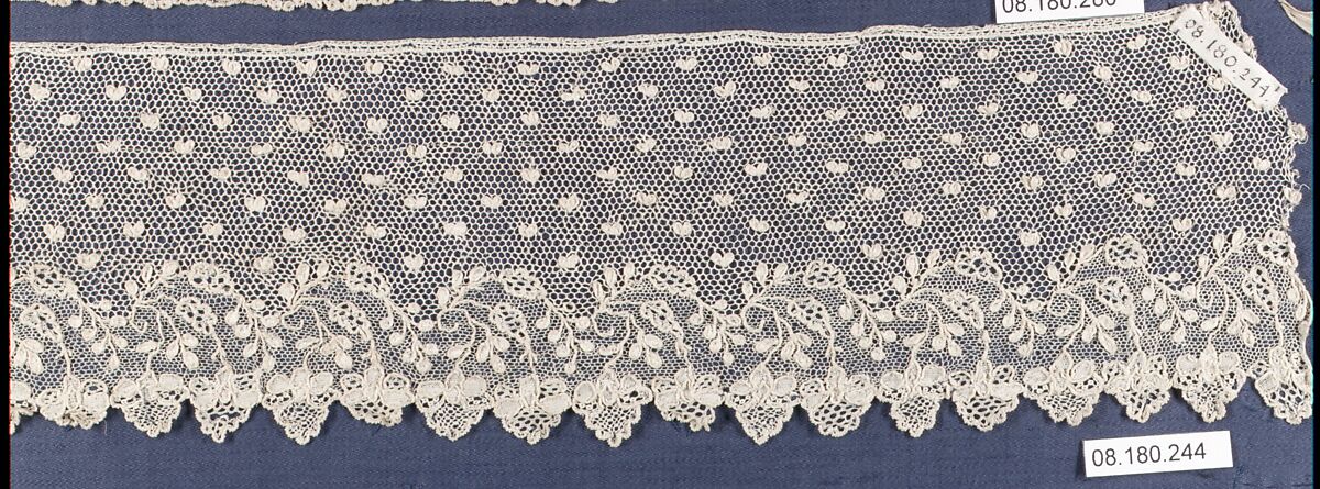 Border, Needle lace, point d’Alençon, French