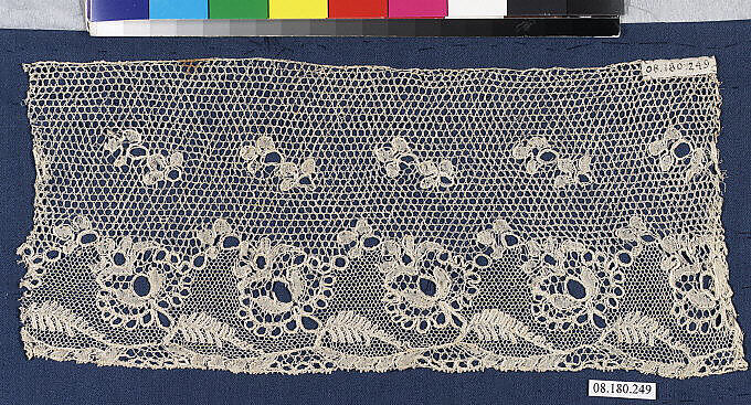 Piece, Bobbin lace, Point de Paris, French, Lille or Arras 