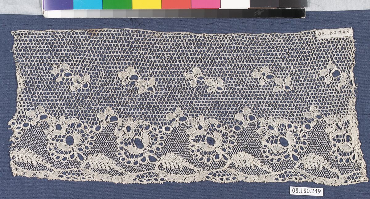 Piece, Bobbin lace, Point de Paris, French, Lille or Arras