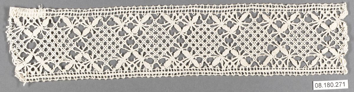 Insertion, Bobbin lace, French, Craponne 