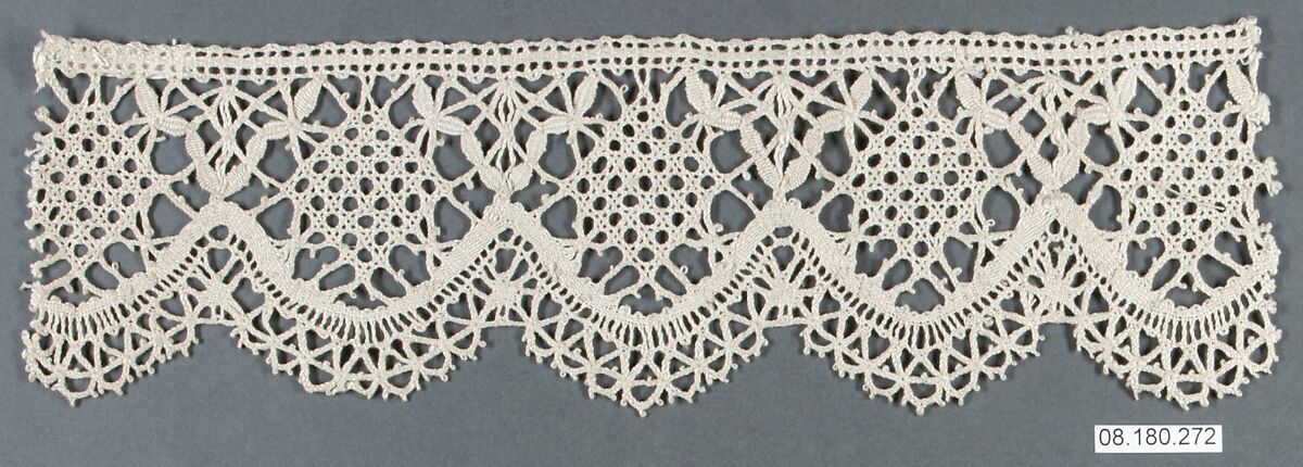 Piece, Bobbin lace, French, Craponne
