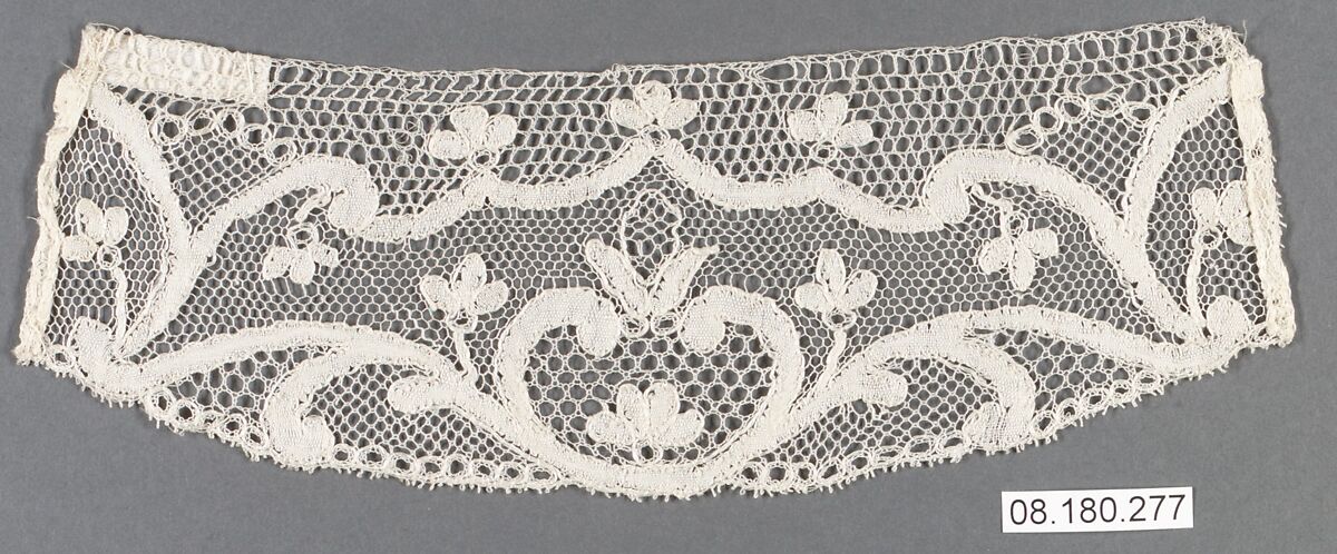 Piece, Bobbin lace, Point de Paris, French, Lille or Arras 