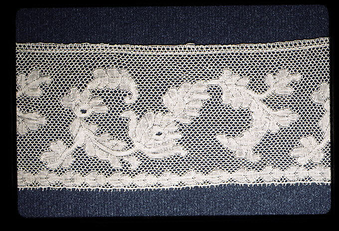 Fragment, Bobbin lace, French 