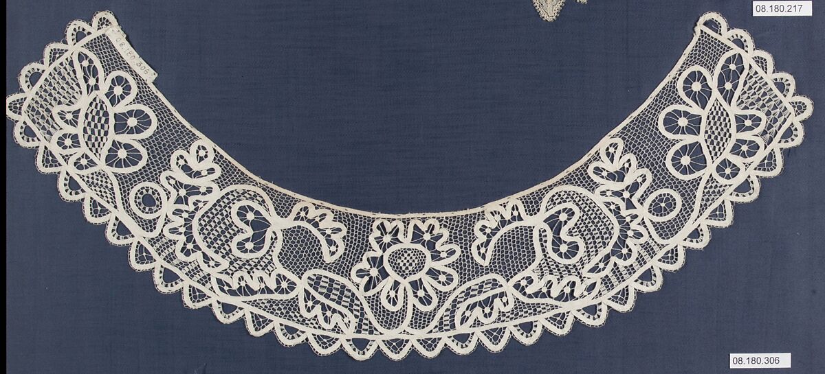 Collar, Bobbin lace, French 