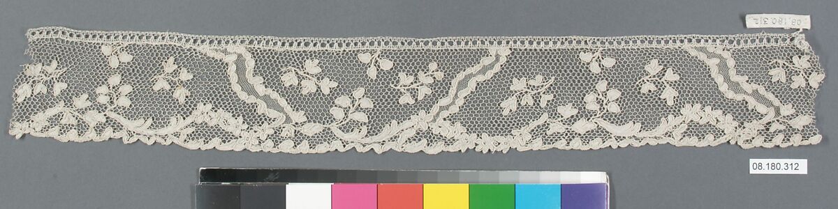 Fragment, Needle lace, point d'Argentan, French