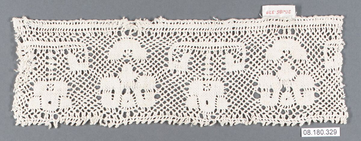Piece, Bobbin lace, German, Nuremberg 