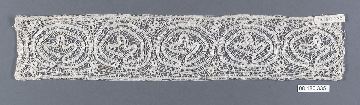Insertion, Bobbin lace, German, Saxony 