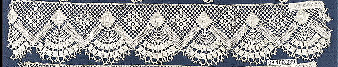 Piece, Bobbin lace, German 