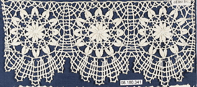 Piece, Bobbin lace, German 
