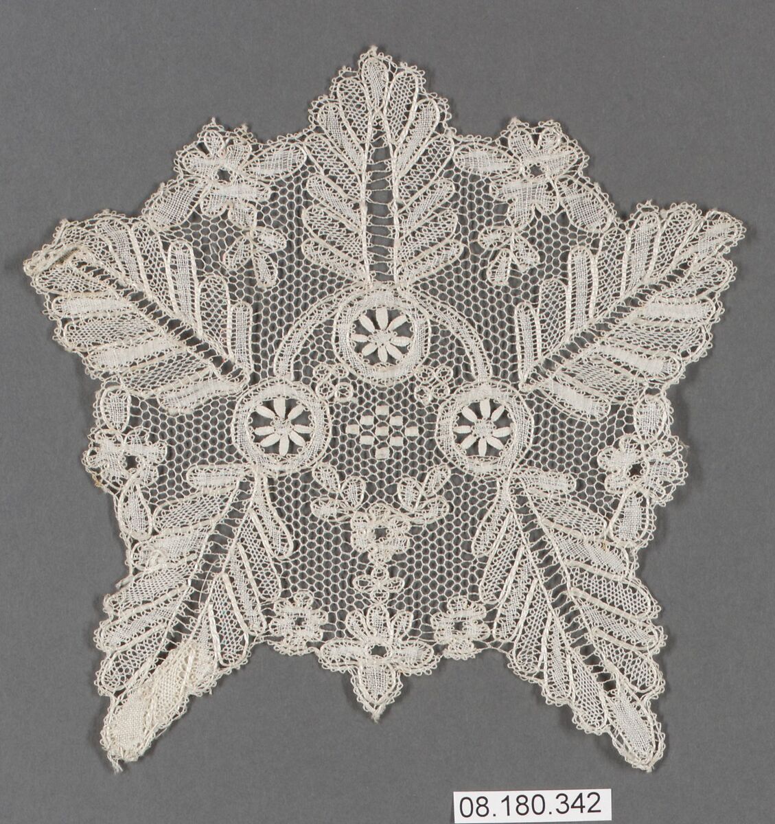 Ornament, Bobbin lace, German, Saxony