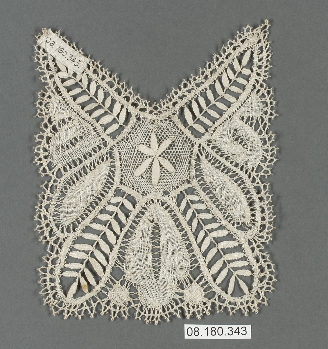 Ornament, Bobbin lace, German, Saxony